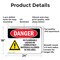 Signmission No Flammable Liquids In This Area Danger Sign, Aluminum, 24in W x 18in L, 2PK OS-2PACK-DS-A-1824-L-2033 - alternate 3